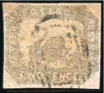 Stamp of Australia » Western Australia 1857-59 Swan 2d brown-black on red, good margins, 