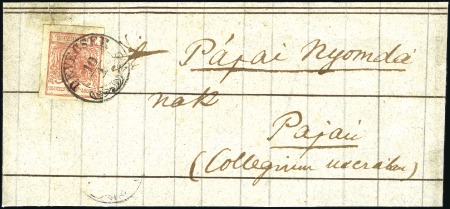 Stamp of Hungary 3Kr rosa Maschinenpapier auf kompletter Schleife f