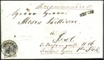 Stamp of Hungary 2Kr schwarz vorderseitig + 3Kr rosa rückseitig auf