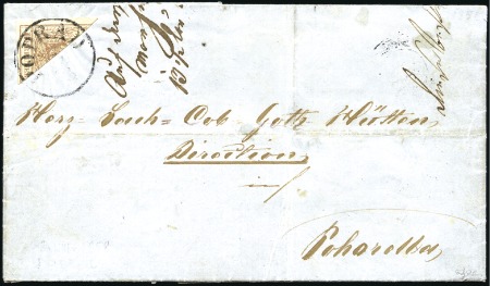 Stamp of Hungary POPRAD HALBIERUNG
6Kr braun Maschinpapier diagona