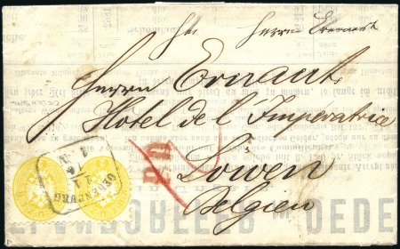 Stamp of Hungary DRUCKSACHE NACH BELGIEN - PRINTED MATTER TO BELGIU