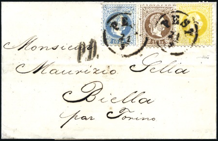 Stamp of Hungary POST NACH ITALIEN - DESTINATION ITALY
15Kr braun 