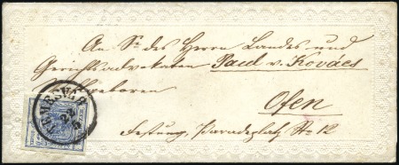 Stamp of Hungary SPECIAL COVERS - VALENTINES ENVELOPE
9Kr Blue tie