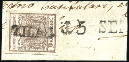 Stamp of Hungary Abstempelungen - Cancellations
6Kr braun Handpapi