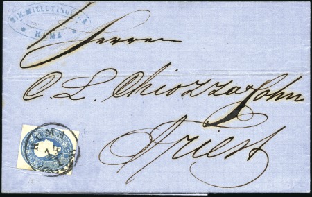 Stamp of Hungary 15Kr Blue postal stationery cut-out tied by RUMA 1