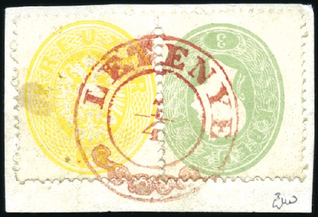 Stamp of Hungary AUSGABENMISCHFRANKATUR
1863 2Kr gelb eng gezähnt 