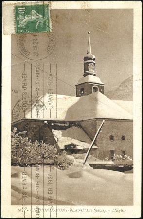 Stamp of Olympics 1923 (Dec 26) Picture postcard of a church in Cham