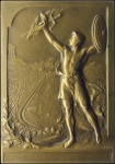 Stamp of Olympics » 1906 Athens 1906 Athens plaque in bronze by Vennier depicting 