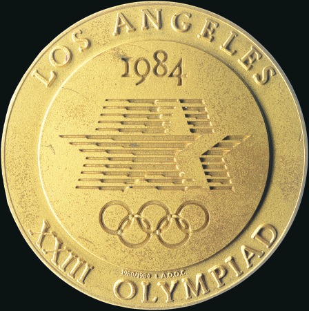 Stamp of Olympics 1984 Los Angeles Volunteer's participation medal i