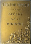 Stamp of Olympics 1900 Paris Exposition award plaque in bronze, depi