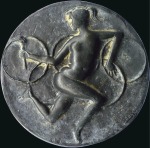 Stamp of Olympics 1960 Rome participation medal, minor oxidisation, 