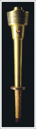 Stamp of Olympics 1988 Seoul replica Olympic torch, 40cm (80% size o