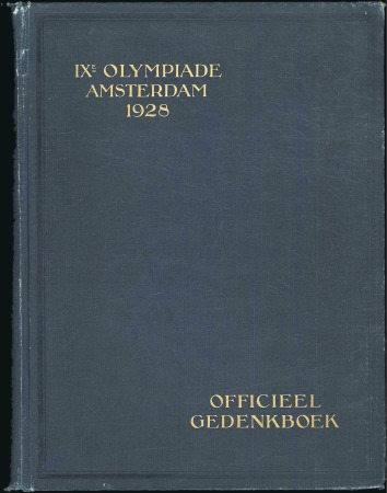 Stamp of Olympics » 1928 Amsterdam » Memorabilia 1928 Amsterdam official report, some toning to edg