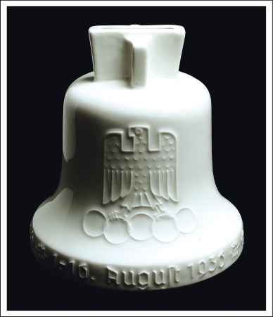 Stamp of Olympics Porcelain: Commemorative Olympic Bell money box, c