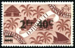 Stamp of Colonies françaises » Côtes des Somalis 1945 Trois valeurs non émises : Yv. n°237 avec sur
