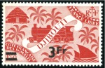 Stamp of Colonies françaises » Côtes des Somalis 1945 Trois valeurs non émises : Yv. n°237 avec sur