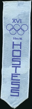 Stamp of Olympics » 1956 Melbourne 1956 Melbourne items incl. official silk ribbon in