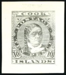 Stamp of Cook Islands 1893 Queen Makea Takau Die Proofs: 1d in brown, 1d