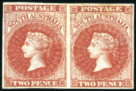 Stamp of Australia » South Australia 1855 London printing 2d rose-carmine fresh mint pa
