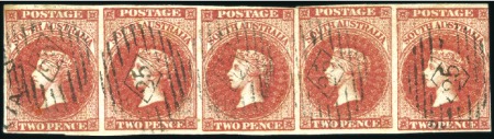 Stamp of Australia » South Australia 1856-56 Colonial printing 2d carmine-red, a very f