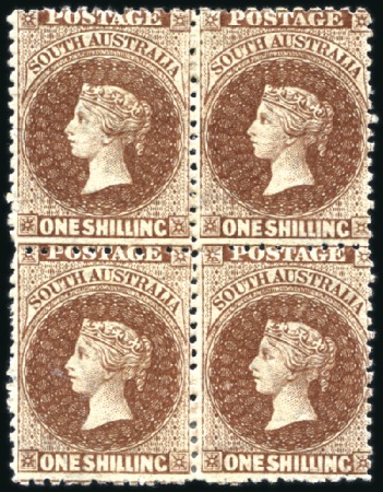 Stamp of Australia » South Australia 1868-79 Wmk Star 1s dark red brown, a fresh mint b