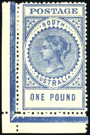 Stamp of Australia » South Australia 1904-11 Thick POSTAGE 6d to £1 set incl. both 2s6d