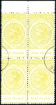 Stamp of Australia » South Australia 1886-96 High values, £2, 50s, £4 and £5, each in a