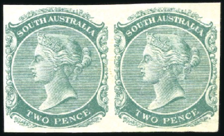 Stamp of Australia » South Australia 1868-76 De la Rue issue, range of proofs with pair