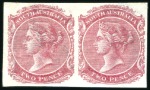Stamp of Australia » South Australia 1868-76 De la Rue issue, range of proofs with pair