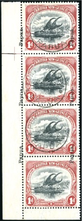 Stamp of Papua 1907 Small Papua, wmk vertical, 1d lower left corn