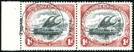 Stamp of Papua 1907 Small Papua, wmk vertical, 1d left marginal p