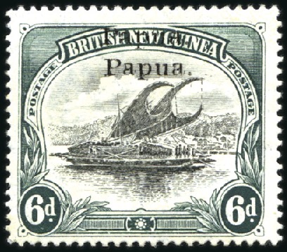 Stamp of Papua 1907 Small Papua, wmk vertical, 6d single showing