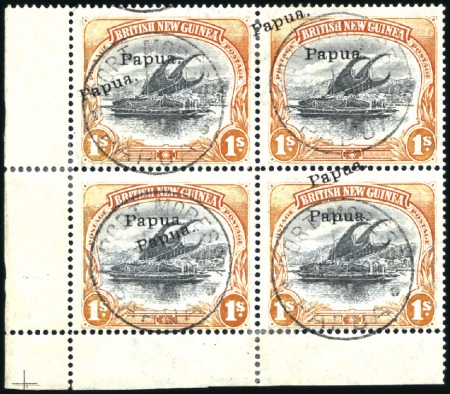 Stamp of Papua 1907 Small Papua, wmk vertical, 1s lower left corn