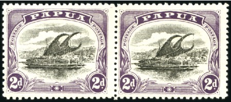 Stamp of Papua 1909 Litho small "PAPUA" wmk sideways compound per