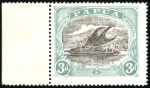 Stamp of Papua 1929-30 AIR MAIL on 3d Lakatoi, Ash printing, left
