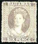 Stamp of Bahamas COLLECTIONS: 1861-77, Small mint/unused selection 