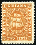 Stamp of British Guiana 1860-1966, Collection of mint and used with better