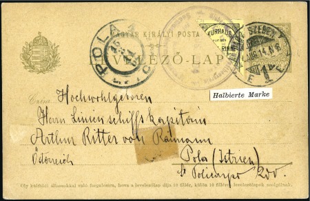 Stamp of Hungary 1895-1910 Attractive assembly of 37 covers and car