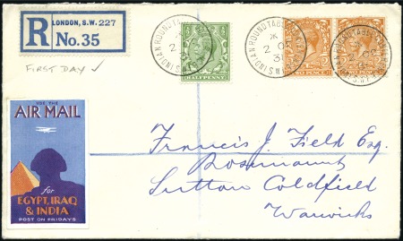 Stamp of India 1931 (Oct 2) Cover from the Indian Round Table Con