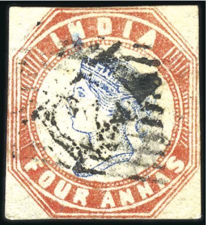 Stamp of India PERSIAN FIELD FORCE: 1854 4a with "131" numeral of