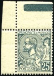 Stamp of Colonies françaises » Monaco 1891-94 Albert Ier : 15c rose en bloc de 4, 25c ve