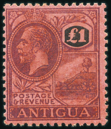 Stamp of Antigua & Barbuda 1921-29 Wmk Mult Crown CA and Wmk Mult Script CA m