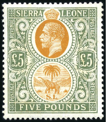 Stamp of Sierra Leone 1921-27 Wmk Mult Script CA mint set up to the rare