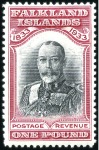 Stamp of Falkland Islands 1933 Centenary set to £1 mint, very fine (SG £4'25