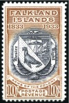Stamp of Falkland Islands 1933 Centenary set to £1 mint, very fine (SG £4'25