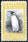 Stamp of Falkland Islands 1933 Centenary set to £1 mint, very fine (SG £4'25