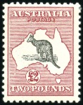 Stamp of Australia » Commonwealth of Australia 1915-27 Wmk Narrow Crown 2d to £2 mint set, fine t