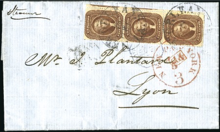 Stamp of United States 1861-66, Group of 5 covers incl. Confederate 1861 