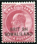 Stamp of Somaliland Protectorate COLLECTIONS: 1903 Specialised mint & used collecti