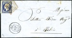 Stamp of France 1856 Deux lettres avec certificat avec n°14 sur le